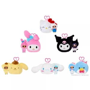 (1)Sanrio Plush Toy Collection with Keychains Mystery